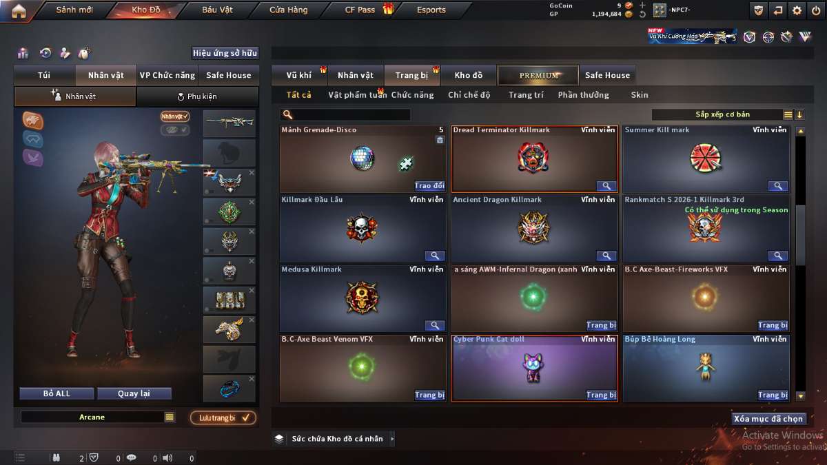 shop acc cf uy tin gia re